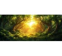 Diamond Painting áRbol, 5D Diamond Painting Adultos Sunset, DIY Kit Manualidades Adultos, 5D Punto de Cruz Cuadro Diamante, DIY Pintura de Diamante Kits, Home Decor, Primavera Decor, 90x40cm D-2799