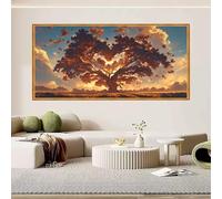 Diamond Painting Árbol De La Vida 80x160cm, Diamond Painting Niños Amar, DIY Pintar con Diamantes Punto de Cruz Kit Completo, Pintura Diamante Adultos Manualidades Niños Kit Bordado Regalo O-592X