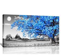 Diamond Painting Árbol de luna azul Pintura Diamante para Adultos y Niños 60x120cm/24x48in Cuadros Diamantes 5D Pintar por Numeros Puzzle Diamantes Painting Punto de Cruz Kit Completo Decor Hogar