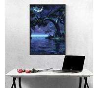 Diamond Painting áRbol Diamond Painting Adultos Lago Pintura Diamante Bordado de Punto de Cruz Kits, 5D DIY Cuadros Diamantes Cristal Juego De Artesanía, Decoracion Hogar, Regalos 30x40cm PJY2 3-3