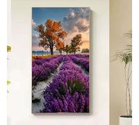 Diamond Painting Árbol Diamond Painting Adultos, Pintura Diamante Flor Dibujos con Diamantes, DIY 5D Cristal Strass Punto de Cruz Manualidades Puzzle Kit Completo para Decoracion Hogar 40x80cm ad19-9v