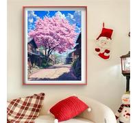 Diamond Painting Árbol Diamond Painting Adultos Rural DIY Cristal de Estrás Pintura por Manualidades, Kit de Punto de Cruz, Puzzle de Diamantes, Arts and Crafts Para Navidad Decoración 20x30cm J0-119