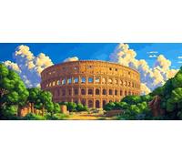 Diamond Painting Arquitectura, 5D Diamond Painting Adultos áRbol, DIY Kit Manualidades Adultos, 5D Punto de Cruz Cuadro Diamante, DIY Pintura de Diamante Kits, Regalo, Primavera Decor, 70x40cm 7-2717