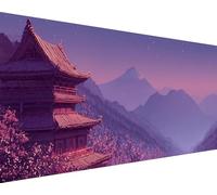 Diamond Painting Arquitectura Pintura Diamante Montaña Diamond Painting Adultos Niños 5D Strass Punto de Cruz Puzzle de Diamantes Manualidades, Decoración de Pared del Hogar Regalos 80x160cm hw6-6c