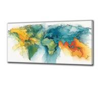 Diamond Painting Art Kit Mundo Mapa Diamond Painting Adultos Niños Diamantes para Manualidades Punto de Cruz Diamante Kit Otoño Modernos Hogar Cuadros Decorativos, Regalo Mujer Hombre 80x160cm O-664