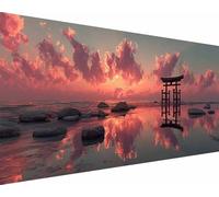 Diamond Painting Atardecer Diamond Painting Adultos, Paisaje Pintura Diamante Niños DIY 5D Cristal Strass Punto de Cruz Puzzle de Diamantes Manualidades, Decoración Hogar Regalos 70x140cm es8-r4