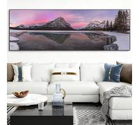 Diamond Painting Aurora Diamond Painting Adultos Grande Paisaje 70x210cm, Manualidades Adultos 5D DIY Ronda Pintura Diamante Pintura Cuadro Diamantes Punto de Cruz para Decoración Pared Hogar,Model773