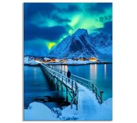 Diamond Painting Aurora Diamond Painting Adultos Puente Pintura Diamante Adultos, DIY Bordado de Punto de Cruz Diamante Pintura Kit Completo, Pintar con Diamantes 70x90cm, Manualidades Navidad Y8-997