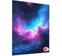 Diamond Painting Aurora Diamond Painting Adultos Sueño Dibujos con Diamantes Kit 5D Pintura de Diamante Manualidades Adultos DIY Pintar con Diamantes Punto de Cruz para Decor Hogar 60x80cm N-78