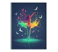 Diamond Painting Bailarines Paloma Patrón, DIY Manualidades Adultos Kit Punto de Cruz, 5D Cristal Cuadro Diamantes, Kit Bordado para Adultos, Pinturas Decoracion Hogar, Regalo Mujer 80x110cm P-q-514