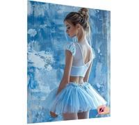 Diamond Painting Ballet Diamond Painting Adultos Mujer Dibujos con Diamantes Kit 5D Pintura de Diamante Manualidades Adultos DIY Pintar con Diamantes Punto de Cruz para Decor Hogar 40x50cm M-41