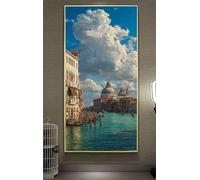 Diamond Painting Basílica de San Pedro Diamond Painting Kit Completo, Paisaje Pittura Diamante Niños Principiantes Bricolaje 5D Cristal Strass Punto de Cruz, Decoración Hogar Regalos 60x120cm es2-15e