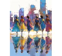 Diamond Painting Belleza 30x50cm, 2026 Nuevo Diamond Painting Niños Londres, DIY Pintar con Diamantes Kit Punto de Cruz, Manualidades Adultos Kit Bordado para Decoración Hogar, Regalo Mujer J-756K