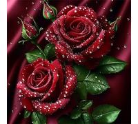 Diamond Painting belleza Diamond Painting Adultos, 5D Planta Pintura Diamante, Manualidades Adultos, DIY Pintar con Diamantes, Dibujos con Diamantes para Decoracion Hogar y Regalo 40x40cm y-z489