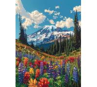 Diamond Painting Bosque Pintura Diamante Paisaje Diamond Painting Adultos Principiante 5D DIY Cristal Punto de Cruz Diamante Manualidades Adultos para Decoracion Habitacion, Regalo 80x110cm -yxy2506AO
