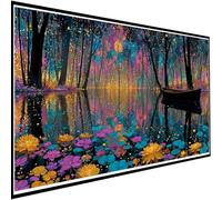 Diamond Painting Bote Diamond Painting Adultos, Pintura de Diamante Flor Dibujos con Diamantes Niños, DIY 5D Cuadrar Cristal Bordado Punto de Cruz Kit para Decoracion Hogar Regalo 80x190cm w-5995