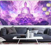 Diamond Painting Buda Diamond Painting niños Loto Pintura Diamante de Bordado para Principiantes,DIY Pintura de Diamantes Kit Completo Cristal Puzzle,Kit Punto Cruz para Adultos,Regalos 90x250cm LT-31