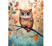 Diamond Painting Búho Diamond Painting Adultos, 60x80cm qw1-290
