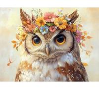 Diamond Painting BúHo Pintura Diamante Animal Diamond Painting Adultos 5D DIY Punto de Cruz Diamante Manualidades Adultos Kit para Decoracion Habitacion Hogar, Regalo Mujer 90x70cm -zjn25011KN