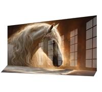 Diamond Painting Caballo Diamond Art Dibujos con Diamantes 40x100 cm, Cuadro Pintura Diamante Kit Completo Punto de Cruz DIY Mosaico Cristal Pintura por Numeros, Decoracion Pared Regalos Europa C-664