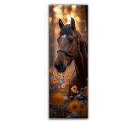 Diamond Painting Caballo Diamond Painting Adultos Grande XXL 90x30cm, Pintura de Diamante Girasol Dibujos con Diamantes, DIY Mosaicos Infantiles Kit Bordado para Decoracion Hogar Pared Regalo F1-984