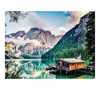 Diamond Painting,Cabaña junto al río 5D DIY Adultos/Niños Pintura Diamante por Números, Taladro Completo Diamante Bordado Pinturas Artes Kit de Punto de Cruz, for Home Wall Decor Square Drill 70x90cm