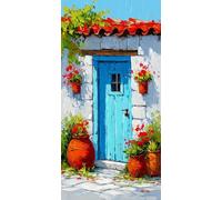 Diamond Painting Cabina, Diamond Art Bordado Punto de Cruz Kit Completo Flor Manualidades Adultos Pintura de Diamante 50 x 100 cm, Cuadro Diamantes para Cuadros Decoracion Salon Modernos DZSH3085