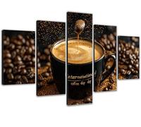 Diamond Painting Café Pintura de Diamantes Cuadro Decorativo de Diamond Painting Adultos 5D Pintar Por Numeros Adultos, Lienzo Con Diamantes Brillantes - Idea de Regalo Mujer 110x225cm Retro 0b-882