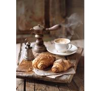 Diamond Painting Café Pintura Diamante Pan Diamond Painting Adultos 50x70cm, 5D Dibujos con Diamantes Manualidades Niños, DIY Punto de Cruz Kit Completo Accesorios, Decoración Hogar, Regalo H5-23