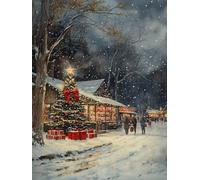 Diamond Painting Calle, DIY 5D Diamond Painting Kit Nieve, 5D Pintura Diamante Cuadro Diamantes Kit Bordado Principiantes DIY Full Drill Round Embroidery Kit per Decorazioni Pareti, 50x80cm 0-RE67