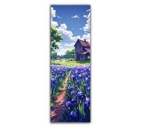 Diamond Painting Campo De Flores Diamond Painting Adultos Grande XXL 240x80cm, Pintura de Diamante Casas Dibujos con Diamantes, DIY Mosaicos Infantiles Kit Bordado para Decoracion Hogar Pared F1-779