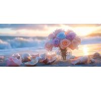 Diamond Painting CaparazóN Diamond Painting Adultos, Pintura Diamante Florero Patrón 5D DIY Punto de Cruz Diamante Dibujos con Diamantes Manualidades Adultos, Decoracion Pared 90x180cm -yym2603US