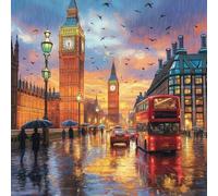 Diamond Painting casa, Diamond Painting Adultos coche, DIY Punto De Cruz Diamantes Para Manualidades NiñOs E Principiantes, Cuadrado Full Drill Pintura De Diamante Para Decoracion Hogar 45x45cm 5-146