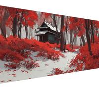 Diamond Painting Casa Pintura Diamante Árbol Diamond Painting Adultos Niños 5D Strass Punto de Cruz Puzzle de Diamantes Manualidades Kit Completo, Decoración de Pared del Hogar Regalos 30x60cm m8-1g