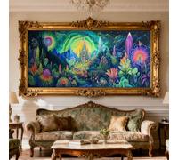 Diamond Painting Castillo, Misterio Diamond Painting Adultos Completa Kit 180x90cm, Pintura Diamante Punto de Cruz Kit Completo, DIY Diamantes Puzzle Pintar por Numeros Adultos, Decor Regalos,O-46G