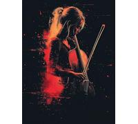 Diamond Painting Chica Diamond Painting Adultos, ViolíN Pintura Diamante Niños DIY Cristal Strass Punto de Cruz Puzzle de Diamantes Manualidades Kit Completo, Decoración Hogar Regalos 50x70cm w3-765