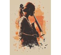 Diamond Painting Chica Diamond Painting Adultos, ViolíN Pintura Diamante Niños DIY Cristal Strass Punto de Cruz Puzzle de Diamantes Manualidades Kit Completo, Decoración Hogar Regalos 40x50cm q3-27C