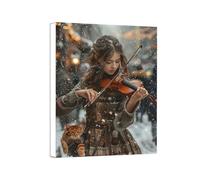 Diamond Painting Chica, Diamond Painting Adultos Violín Pintura Diamante Punto de Cruz, Manualidades Adultos DIY Pintura De Diamante, Dibujos con Diamantes Para Decoración Pared Hogar 100x135cm 0a-749