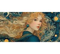 Diamond Painting Chica Dibujos Con Diamantes, DIY Pintura De Diamantes Para Adultos, Historietas Diamond Painting Kit Completo Cristal Mosaico Manualidades Para Decoración Hogar 200x100cm - KF01542