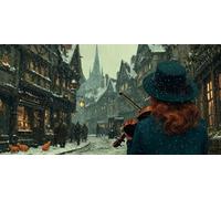 Diamond Painting Chica Dibujos Con Diamantes, DIY Pintura De Diamantes Para Adultos, ViolíN Diamond Painting Kit Completo Cristal Mosaico Manualidades Para Decoración Pared Hogar 120x60cm - KF0130