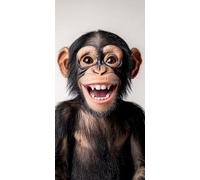 Diamond Painting ChimpancéS, 5D Diamond Painting Kit Animal, 5D Cuadro Diamantes Embroidery Kit Pintura Diamante Bordado Principiantes DIY Full Drill Round per Decorazioni Casa 70x140cm 2-TC8346