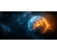 Diamond Painting Cielo estrellado, Diamond Art Bordado Punto de Cruz Kit Completo Universo Manualidades Adultos Pintura de Diamante 20 x 40cm, Diamantes Cuadros Decoracion Salon Modernos ZSHD-7386