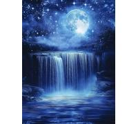 Diamond Painting Cielo nocturno Caer Diamond Painting Adultos, Manualidades Adultos DIY Cristal Pintura De Diamante,kits Pintura de Diamantes 5D, arte Diamante Completo para Decor 60x80cm s-525