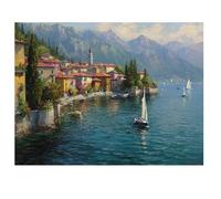 Diamond Painting Ciudad 80x60cm 2026 Nuevo Diamond Painting Adultos,Pintura Diamante Océano Pintura de Diamante Niños,5D DIY Cristal Bordado Punto de Cruz Kit para Decoracion Navidad,Regalo I-K97