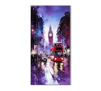 Diamond Painting Ciudad Calle, 5D Diamond Painting Adultos y Principiantes, Manualidades Adultos DIY Cristal Pintura de Diamante, Kit Bordado Punto de Cruz, Cuadros Decoracion Hogar 25x50cm J26-8619