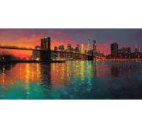 Diamond Painting Ciudad Manualidades Adultos, DIY Kit Punto de Cruz Para Adultos, Paisaje Diamond Painting Kit Completo Cristal Mosaico Manualidades Para Decoración De Pared 180x90cm - SW2511V9