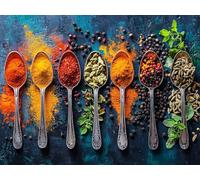 Diamond Painting Cocina Diamond Painting Adultos Condimento, 5D Pintura de Diamante Manualidades Adultos, DIY Cuadrados Strass Bordado Punto de Cruz para Decoración Hogar, Regalo Mujer 60x45cm L0-5