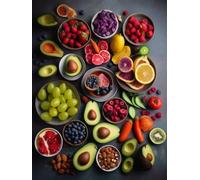 Diamond Painting Color 70x90cm Diamond Painting Adultos Fruta, 2025 DIY Full Drill Manualidades Adultos Pintura de Diamante, 5D Cristal Punto de Cruz Cuadro Diamantes Kits para Decoración Q-1108T