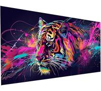 Diamond Painting Color Adultos Punto de Cruz 5D Pintura Diamante Tigre Pintar con Diamantes Kit Diamond art Niños Kit Completo Accesorios Manualidades Adultos para Decoración Hogar 15x30cm S-677
