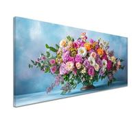 Diamond Painting Color Diamond Painting Adultos Manualidades Punto de Cruz Diamante Arte de Cristal Kit, DIY Pintura de Diamante Niños Principiantes Kit, Decoración Hogar 50x120 cm Flor c-1101
